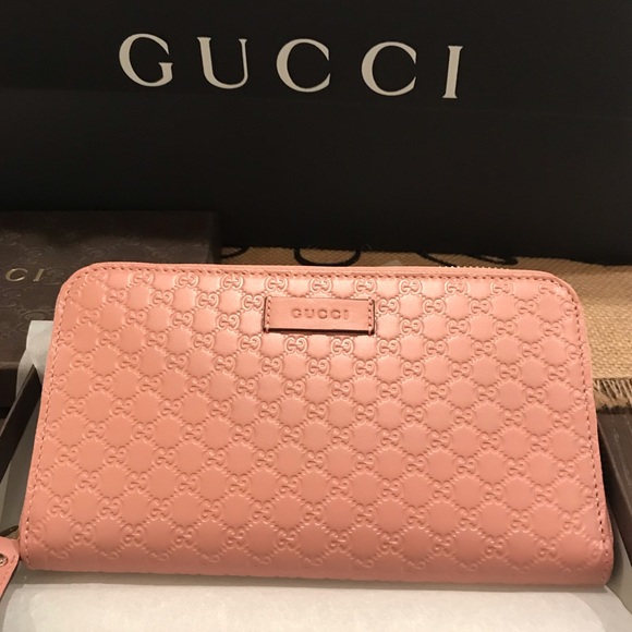 Gucci Handbags - New Gucci Microguccissima Zip Around Wallet